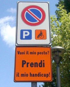 L'iniziativa per i parcheggi per disabili