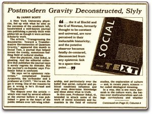 Uno degli articoli in cui si parla della burla di Sokal