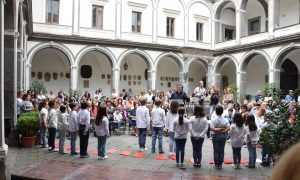 Il Coro delle Voci Bianche nell'ultima esibizione alla Certosa di San Martino