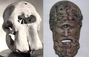 Le ossa molto grandi e i crani con un foro all'altezza degli occhi hanno alimentato le leggende sui dinosauri