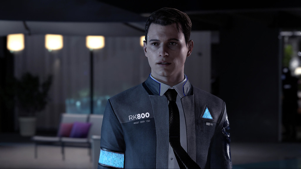 Connor, uno degli Androidi che si possono controllare come avatar nel gioco