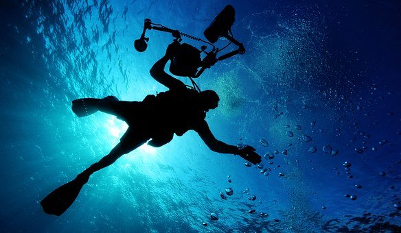 sub diving deep